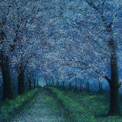 The Season of Love - Apple Blossom - Oil & Acrylic on Canvas by Narate Kathong