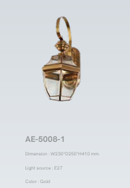 BRASS - MOROCO AE Wall Lamp