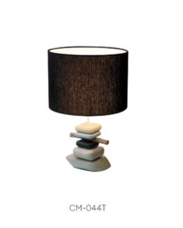 CM-041T Stone Sculpture Bedside Lamps
