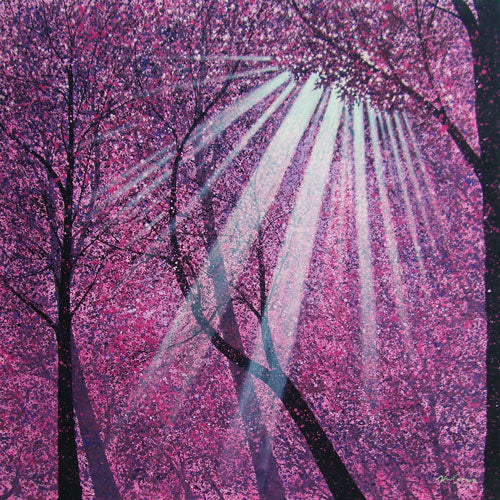 The Season of Love - Enchanted - Oil & Acrylic on Canvas by Narate Kathong