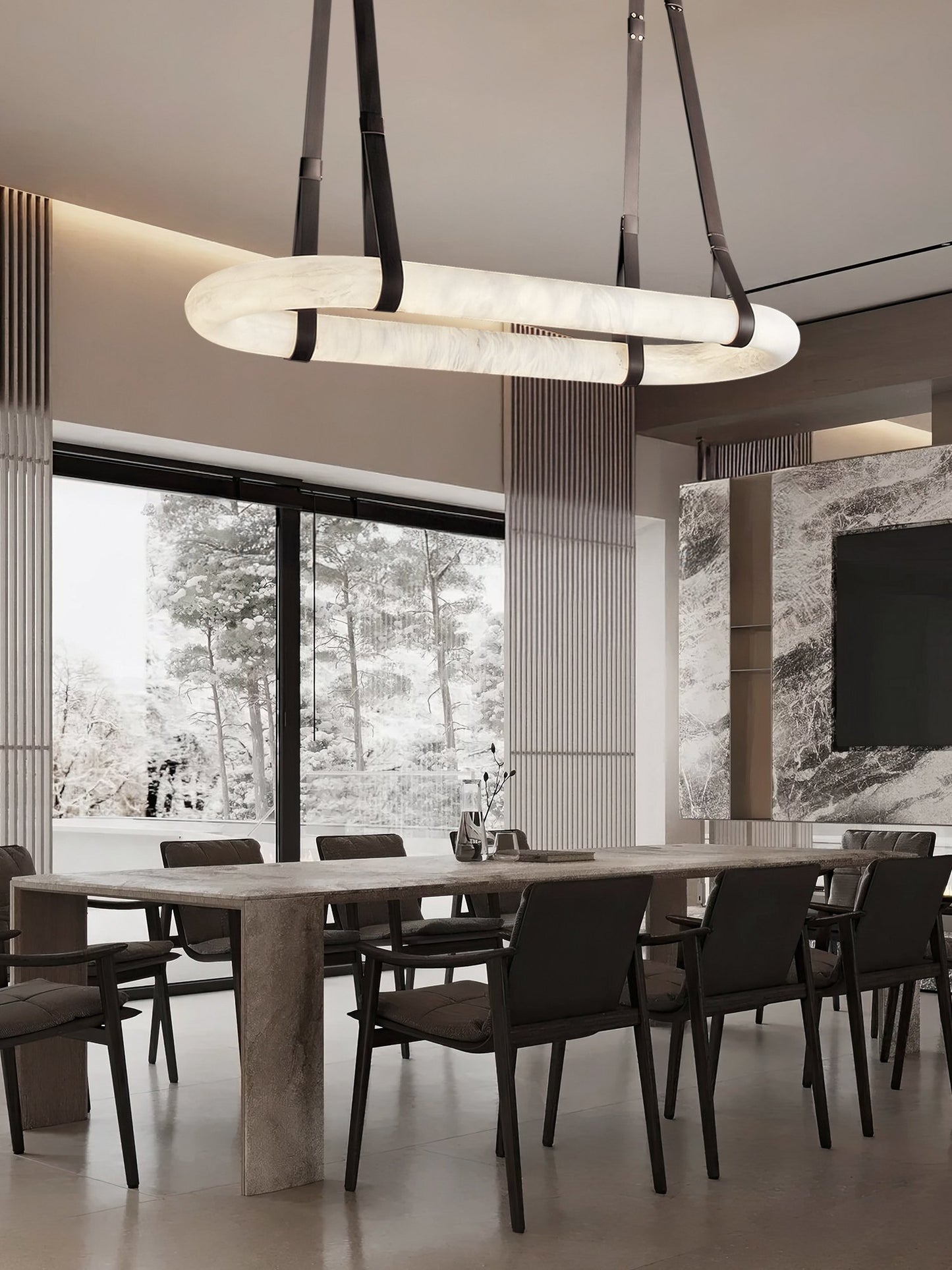 ALABASTER - VEDHANG Oval Pendant Lamp