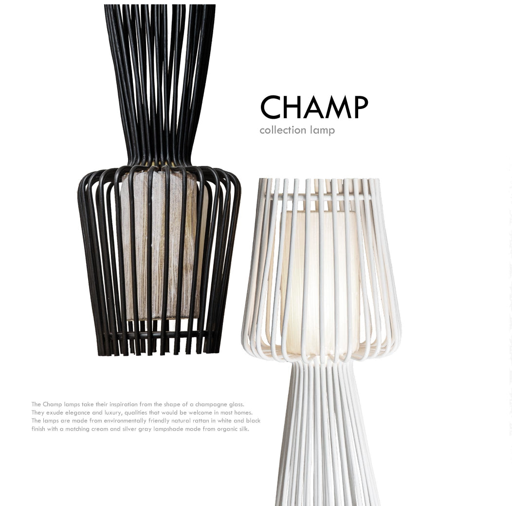 VAE - CHAMP Rattan Floor Lamp