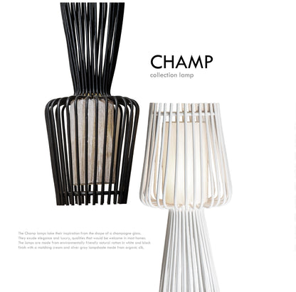 VAE - CHAMP Rattan Floor Lamp