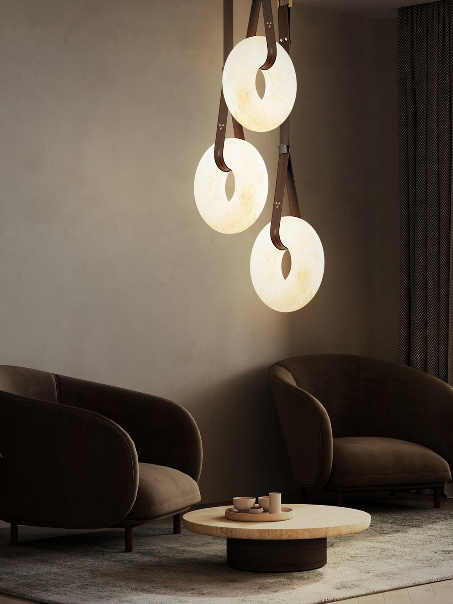 ALABASTER - Riipus Ring Moon Pendant Lamp