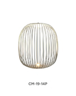 CM-049T Unique Candle Cage Table Lamps